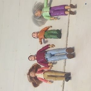 Fisher Price Loving Family Dollhouse doll bundle